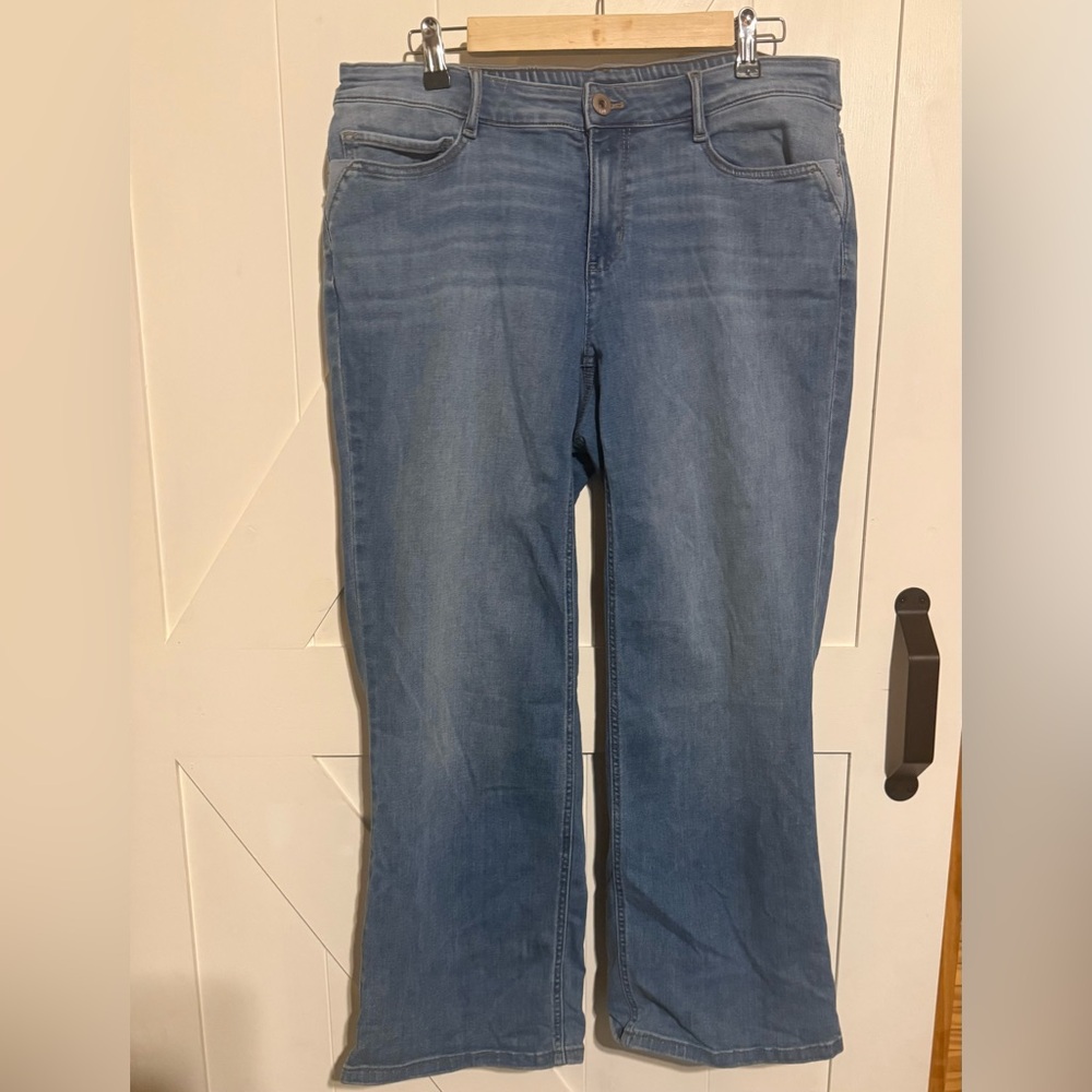 J. Jill Blue Barely Flare Denim Jeans Size 16